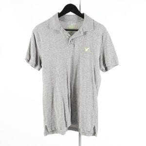 AMERICAN EAGLE – Mens Gray Polo Shirt : Size S